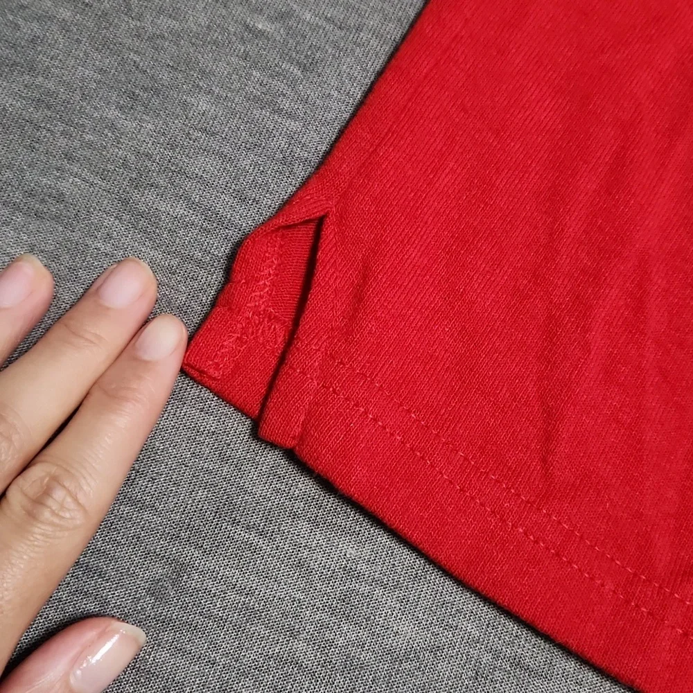 Y2K Red SOFFE Cotton Athleisure Athletic Sportswear Activewear Cheer Shorts - Picture 8 of 9